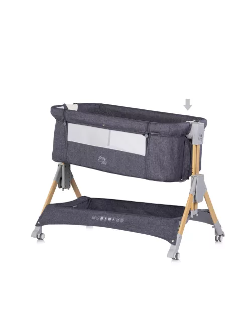 Chipolino SleepNFold összecsukható babaöböl - charcoal