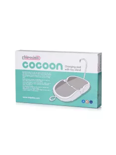 Chipolino Cocoon pelenkázó lap játéktartóval - platinum