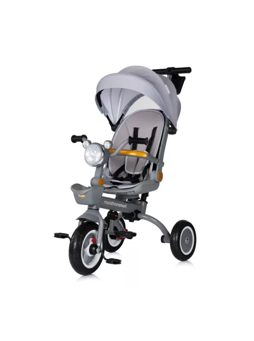 Chipolino Marathon Smart 360 összecsukható tricikli kupolával - grey