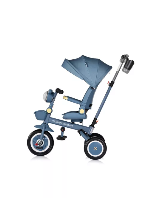 Chipolino Marathon Smart 360 összecsukható tricikli kupolával - denim