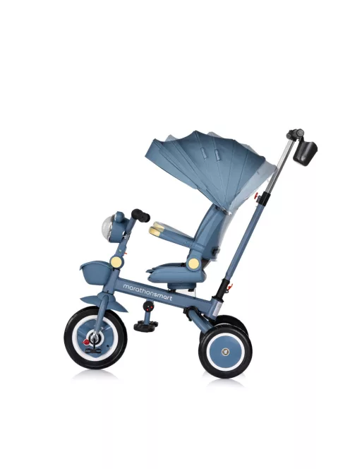 Chipolino Marathon Smart 360 összecsukható tricikli kupolával - denim