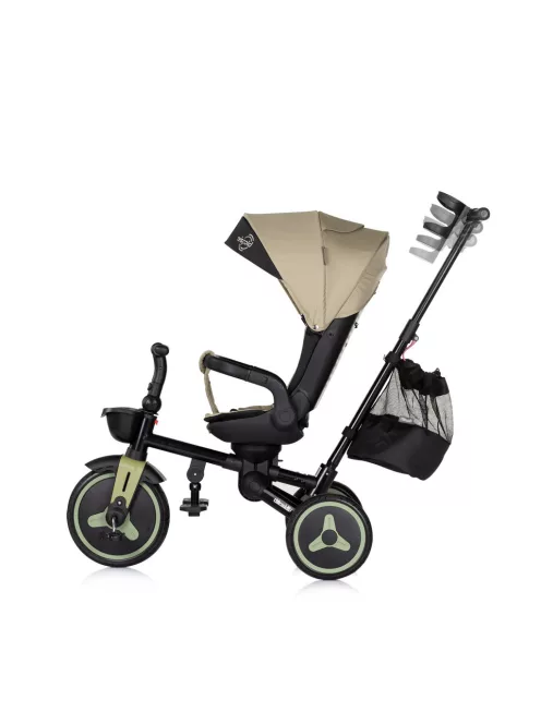 Chipolino Twisfold összecsukható tricikli 360° forgatható üléssel - olive green
