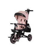 Chipolino Twisfold összecsukható tricikli 360° forgatható üléssel - powder pink