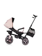 Chipolino Twisfold összecsukható tricikli 360° forgatható üléssel - powder pink