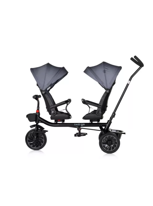 Chipolino Twin Go ikertricikli - charcoal