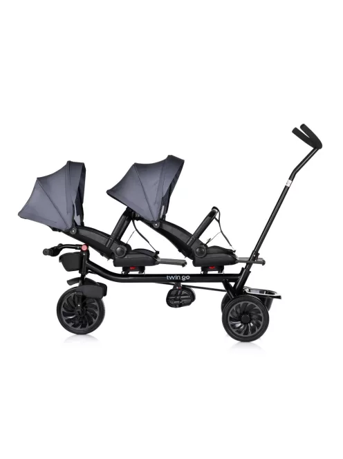 Chipolino Twin Go ikertricikli - charcoal