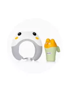 Chipolino Aqua Care kád állvánnyal, öblítőpohárral és hajmosó sapkával 78 cm - grey