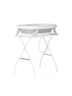   Chipolino Mini Spa kád fürdetőmatraccal és állvánnyal 78 cm - grey