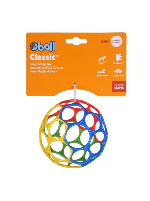 Oball Játék, Classic, 10 cm, mix, 0 hó+