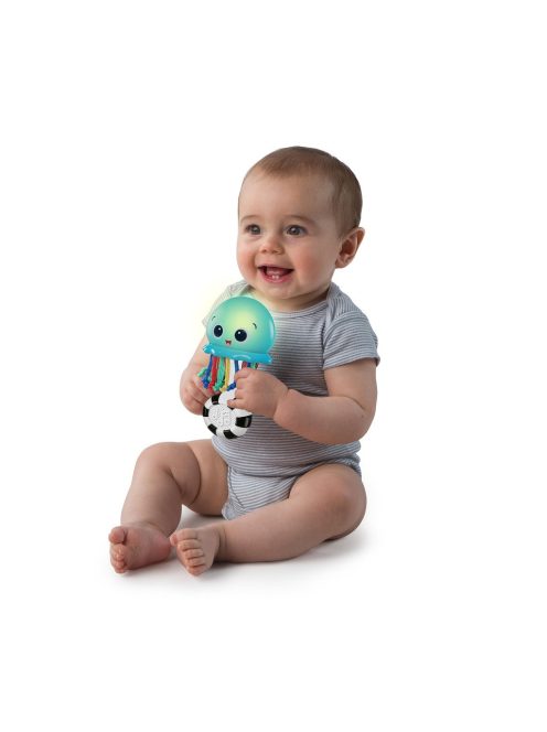 Baby Einstein Zenélő és világító játék, Ocean Glow Sensory Shaker™, 0  hó+