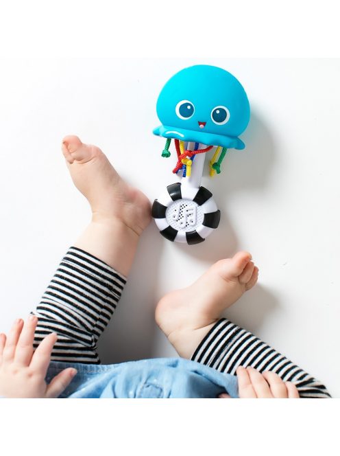 Baby Einstein Zenélő és világító játék, Ocean Glow Sensory Shaker™, 0  hó+