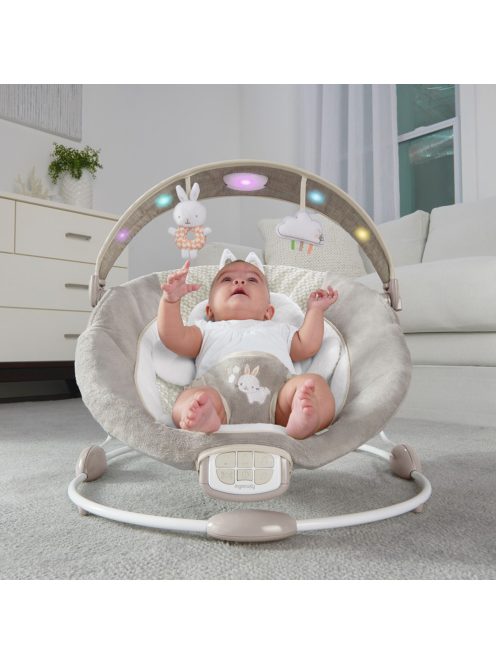 INGENUITY Rezgő pihenőszék dallamokkal és fénnyel, Twinkle Tails™, 0 hó+, 9 kg -ig