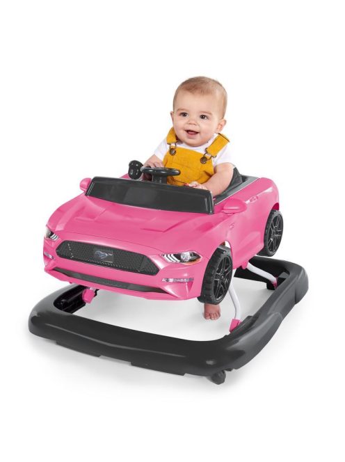 Bright Starts Bébikomp, 3in1 Ford Mustang, Pink, 6 hó+, 12 kg-ig