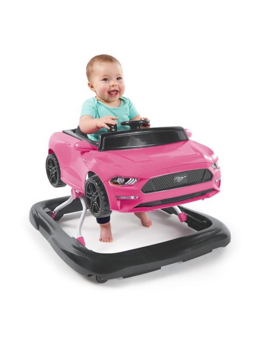 Bright Starts Bébikomp, 3in1 Ford Mustang, Pink, 6 hó+, 12 kg-ig