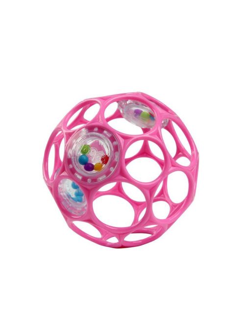 Oball játék, Rattle, 10 cm, dark pink, 0 hó+