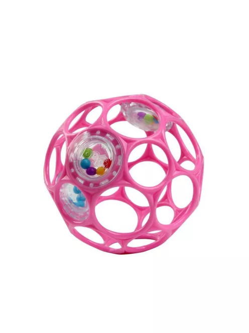 OBALL játék, Csörgő, 10 cm, dark pink, 0 hó+