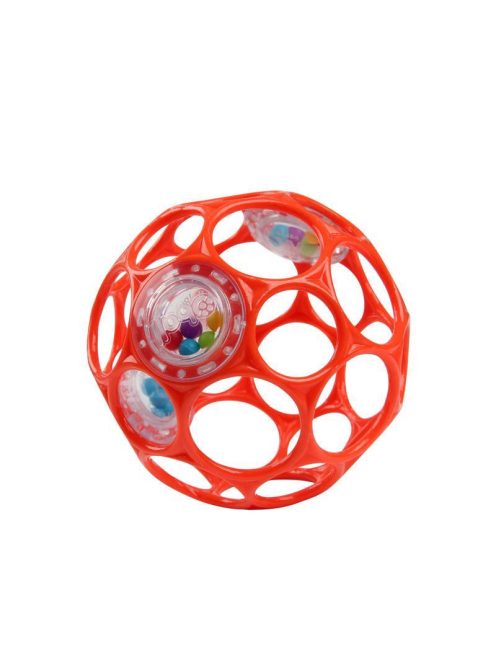 Oball Rattle játék, 10 cm, narancs, új, 0 hó+