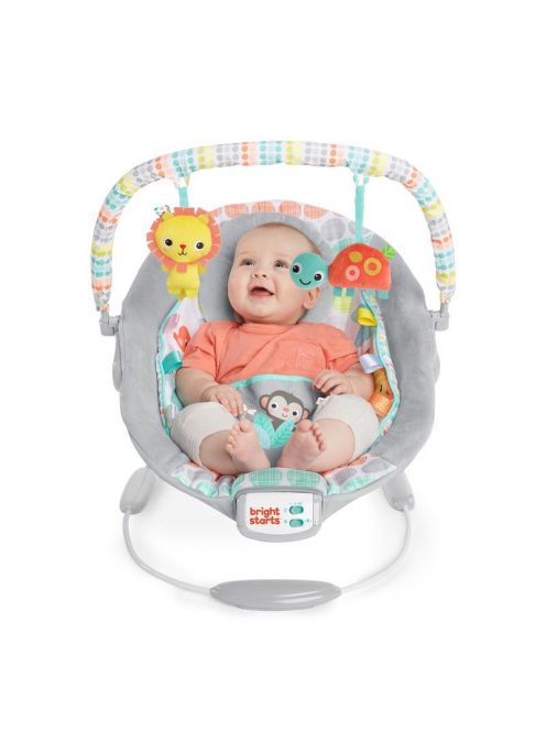 Bright Starts Rezgő pihenőszék dallamokkal, Whimsical Wild, 0 hó+, 9 kg-ig, 2019.