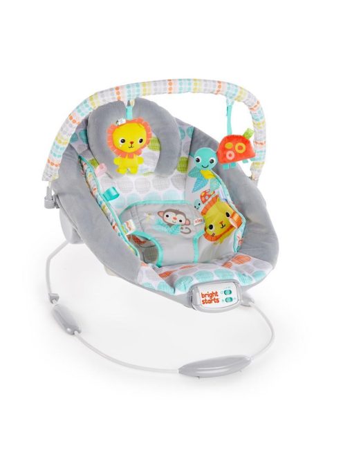 Bright Starts Rezgő pihenőszék dallamokkal, Whimsical Wild, 0 hó+, 9 kg-ig, 2019.
