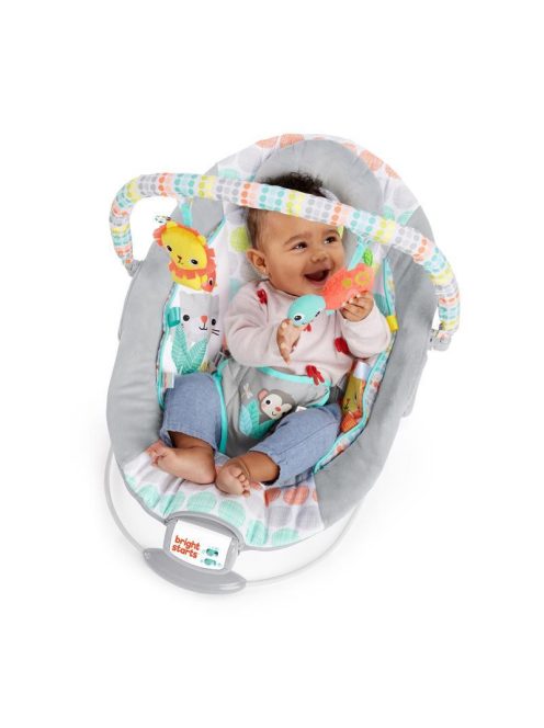 Bright Starts Rezgő pihenőszék dallamokkal, Whimsical Wild, 0 hó+, 9 kg-ig, 2019.