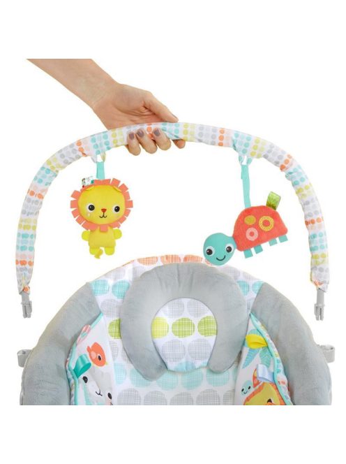 Bright Starts Rezgő pihenőszék dallamokkal, Whimsical Wild, 0 hó+, 9 kg-ig, 2019.
