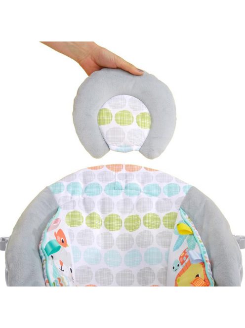 Bright Starts Rezgő pihenőszék dallamokkal, Whimsical Wild, 0 hó+, 9 kg-ig, 2019.