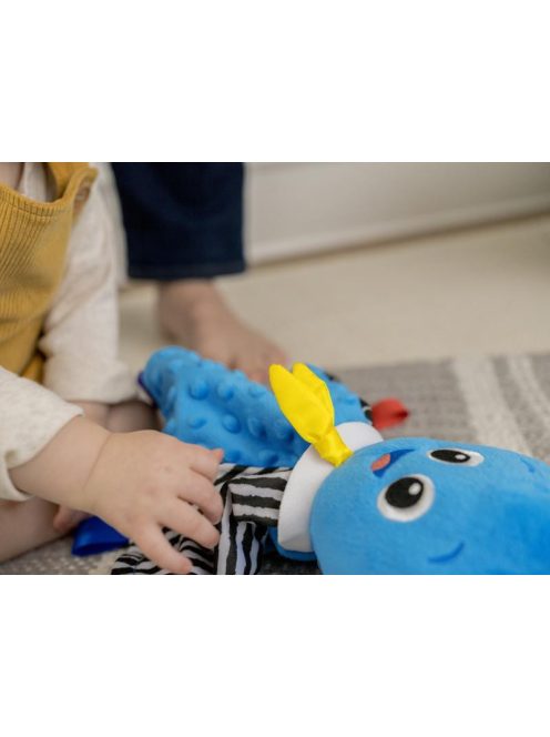 Baby Einstein Zenélő polip formájú morzsolókendő, Look Sea Listen™, Opus, 0 hó+
