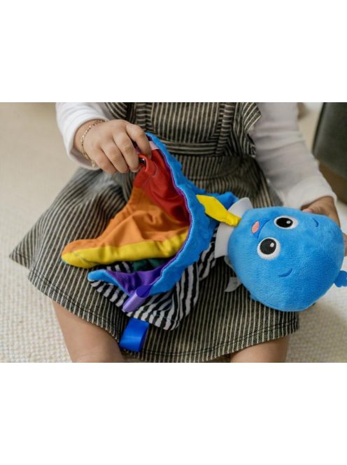 Baby Einstein Zenélő polip formájú morzsolókendő, Look Sea Listen™, Opus, 0 hó+