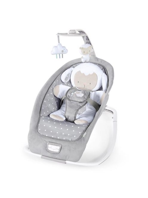INGENUITY Rezgő hintaszék dallamokkal, Cuddle Lamb, 0 hó+ 18 kg-ig, 2019