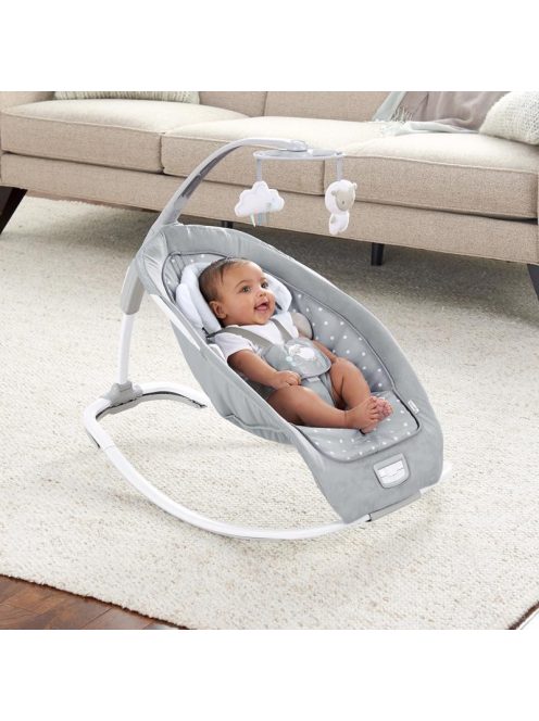 INGENUITY Rezgő hintaszék dallamokkal, Cuddle Lamb, 0 hó+ 18 kg-ig, 2019