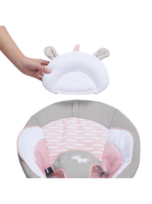 INGENUITY Rezgő pihenőszék dallamokkal, Flora the Unicorn™, 0 hó+, 9 kg-ig