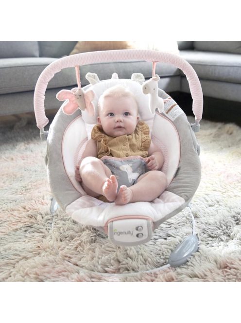 INGENUITY Rezgő pihenőszék dallamokkal, Flora the Unicorn™, 0 hó+, 9 kg-ig