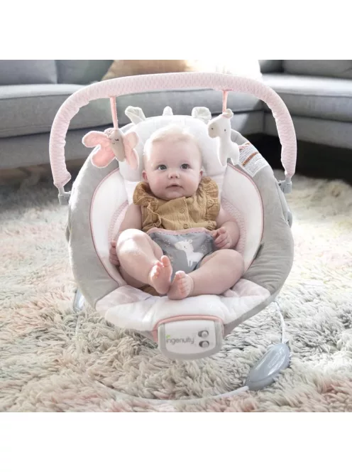 INGENUITY Rezgő pihenőszék dallamokkal, Flora the Unicorn™, 0 hó+, 9 kg-ig