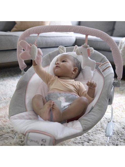 INGENUITY Rezgő pihenőszék dallamokkal, Flora the Unicorn™, 0 hó+, 9 kg-ig