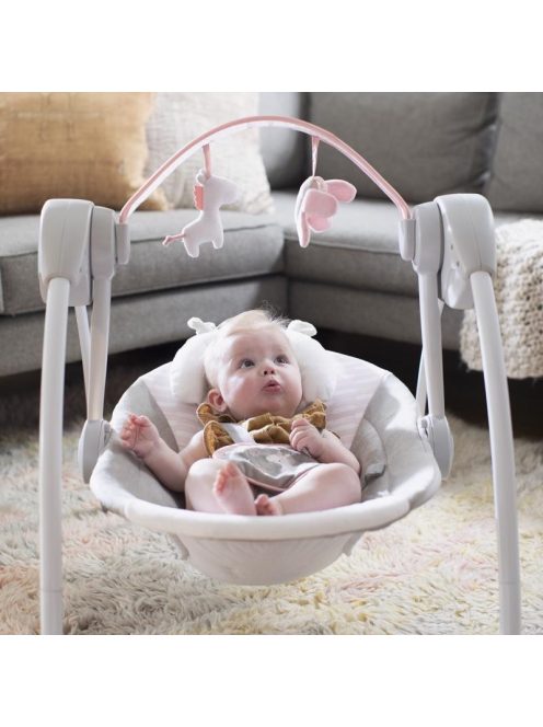 Ingenuity Hinta dallomokkal, Flora the Unicorn™, 0 hó+, 9 kg-ig