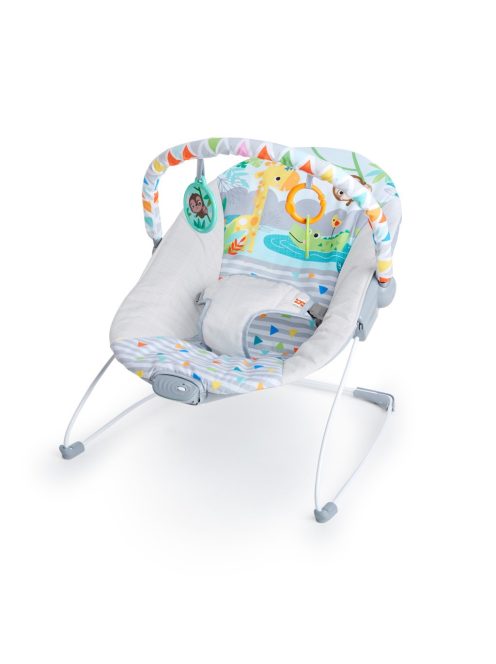Bright Starts Rezgő pihenőszék, Safari Fun™, 0 hó+, 9 kg-ig