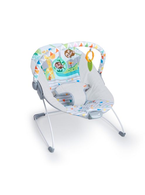 Bright Starts Rezgő pihenőszék, Safari Fun™, 0 hó+, 9 kg-ig