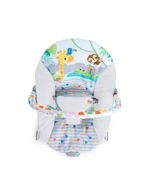 Bright Starts Rezgő pihenőszék, Safari Fun™, 0 hó+, 9 kg-ig