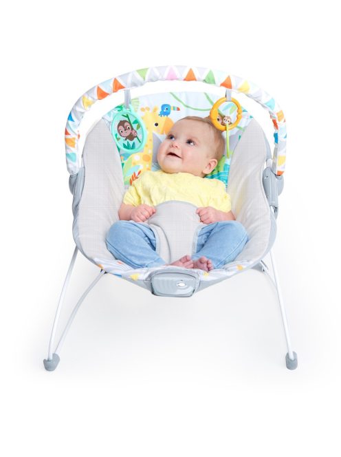 Bright Starts Rezgő pihenőszék, Safari Fun™, 0 hó+, 9 kg-ig