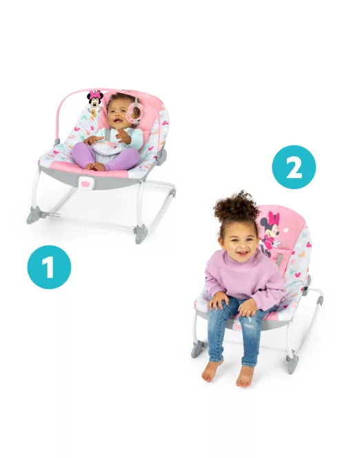 Disney Baby Rezgő hintaszék, Minnie Mouse Forever Besties™, 0 hó+, 18 kg-ig