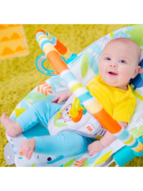 Bright Starts Vibráló pihenőszék Rainforest Vibes™ 0m+ 9kg-ig