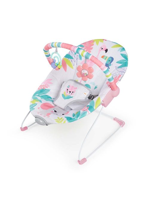 Bright Starts Rezgő pihenőszék, Flamingo Vibes™, 0 hó+, 9 kg-ig
