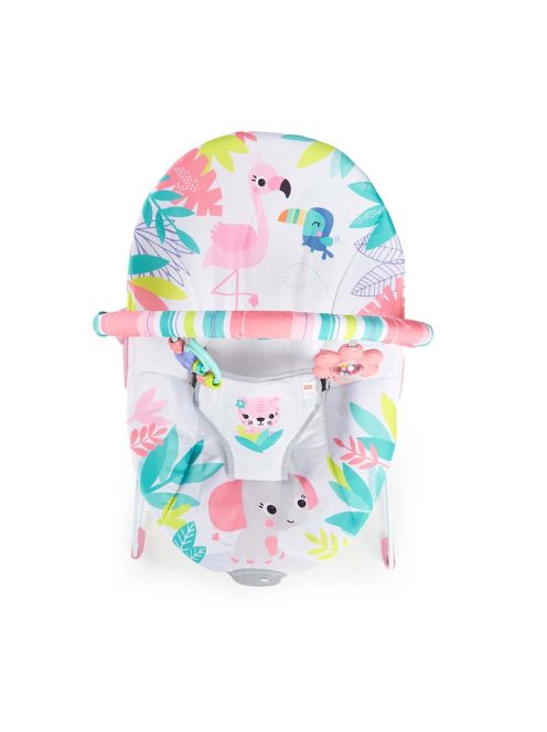 Bright Starts Rezgő pihenőszék, Flamingo Vibes™, 0 hó+, 9 kg-ig