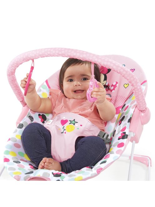 Disney Baby Rezgő pihenőszék, Minnie Mouse Spotty Dotty, 0 hó+, 9 kg-ig