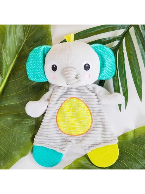 Bright Starts Játék - rágóka, Snuggle&Teethe, elefánt, 0 hó+