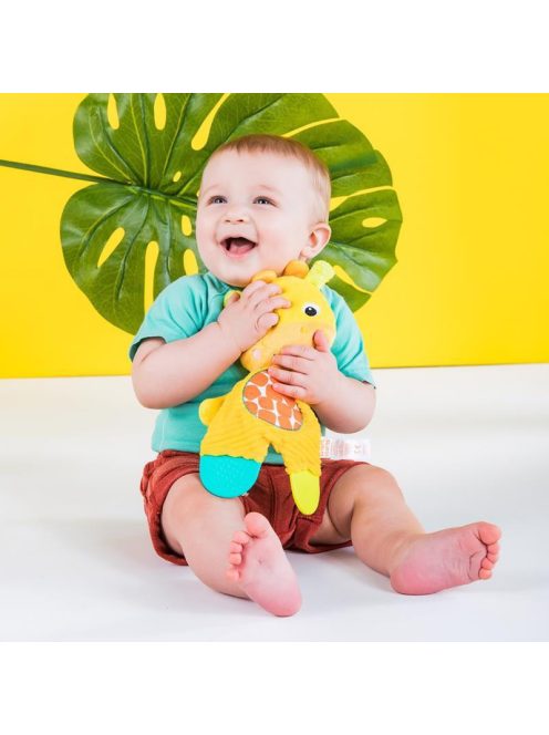 Bright Starts Játék - rágóka, Snuggle&Teethe, zsiráf, 0 hó+