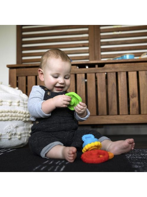 Baby Einstein Rágóka építőjáték, 2in1 Stack & Teethe™, 0 hó+