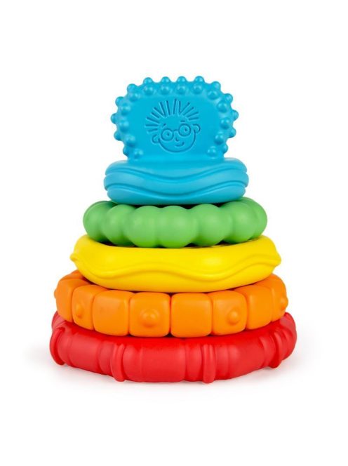 Baby Einstein Rágóka építőjáték, 2in1 Stack & Teethe™, 0 hó+