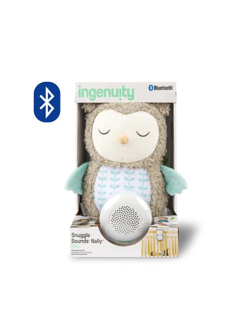 INGENUITY Altató játék, plüss zenélő bagoly, Nally™, 0 hó+