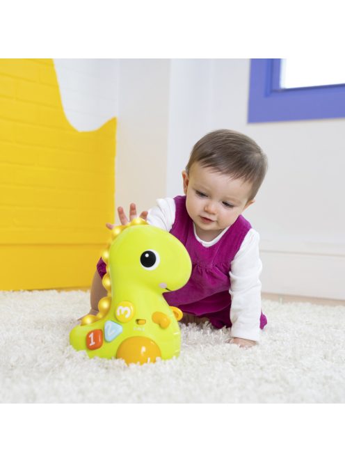 Bright Starts Játék zenélő, világító, mozgó dino, 6 hó+
